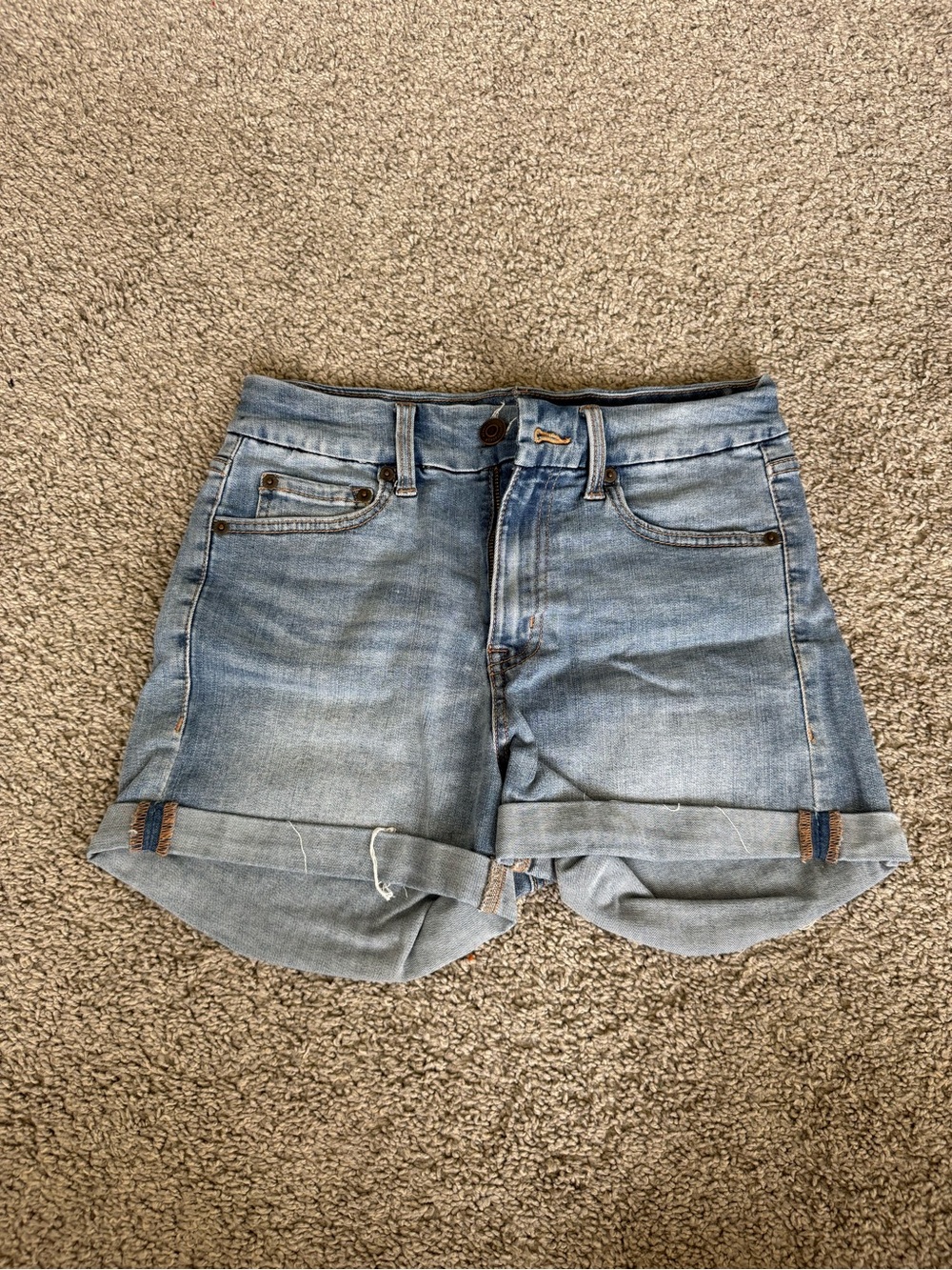 Light Blue Denim Shorts